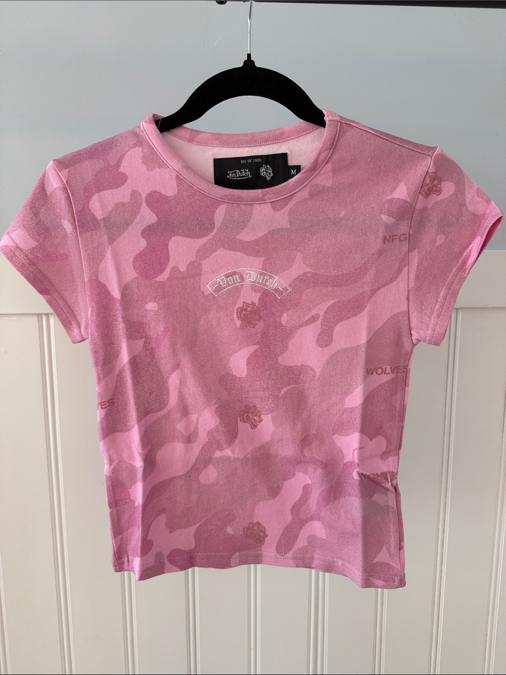 Darc Sport x Von Dutch Pink Camo Short Sleeve Tee Top